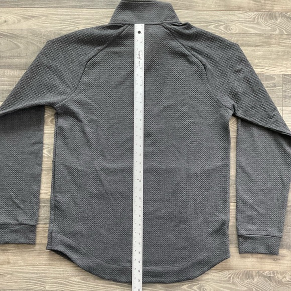 NWT EvoShield 1/2 Zip Jacquard Pullover Men’s MEDIUM Charcoal Grey Textured - Picture 8 of 11